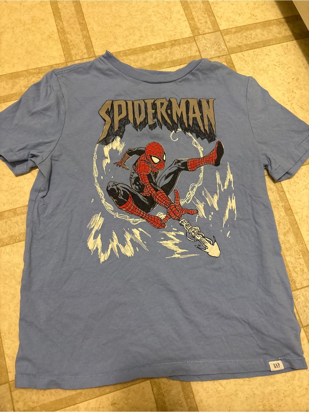 GAP Kids Blue Spider-Man Graphic Tee